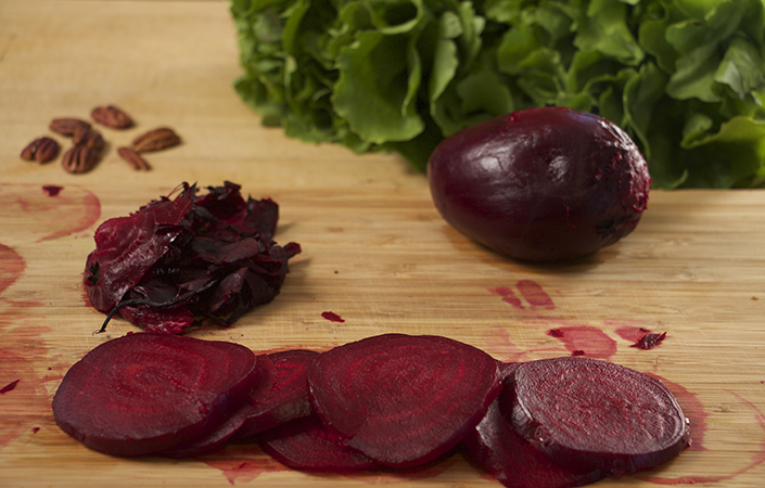 Beet, Goat Cheese, & Escarole Salad