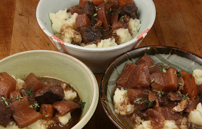 Beef Stew with Red Wine & Herbs