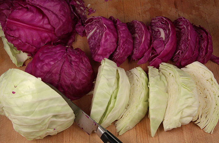 Roasted Cabbage with Bacon by Early Morning Farm CSA
