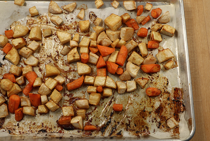 Miso Maple Roasted Roots by Early Morning Farm CSA