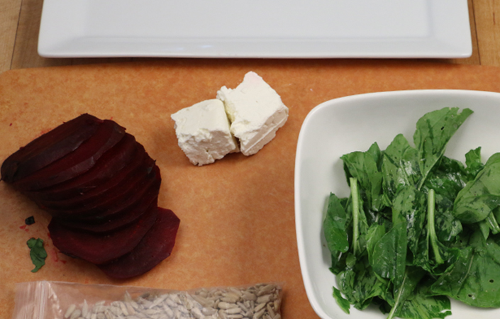 Arugula Beet Salad by Early Morning Farm CSA