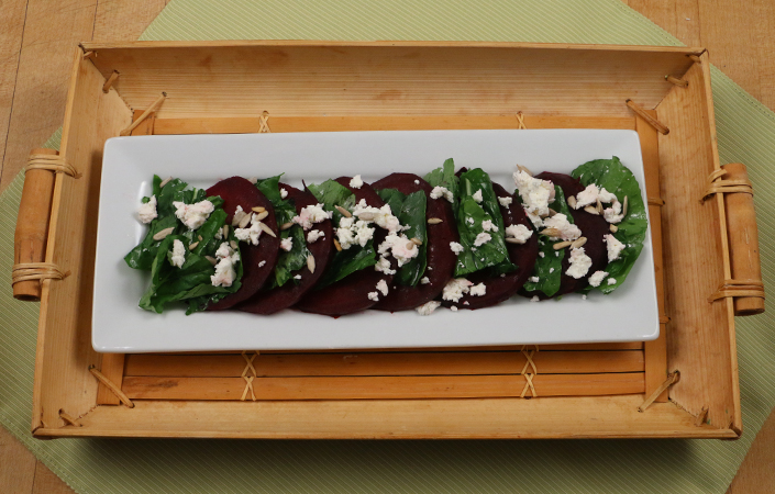 Arugula Beet Salad by Early Morning Farm CSA