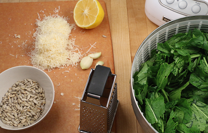 Arugula Pesto by Early Morning Farm CSA