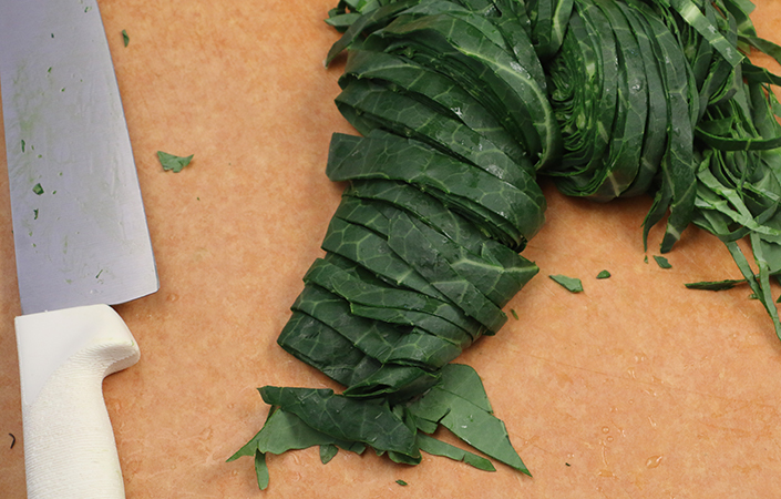Collard Pasta by Early Morning Farm CSA