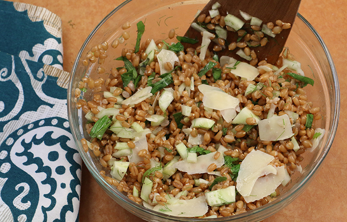 Fennel Farro Salad by Early Morning Farm CSA