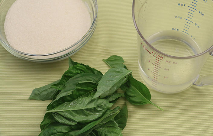 Basil Simple Syrup by Early Morning Farm CSA