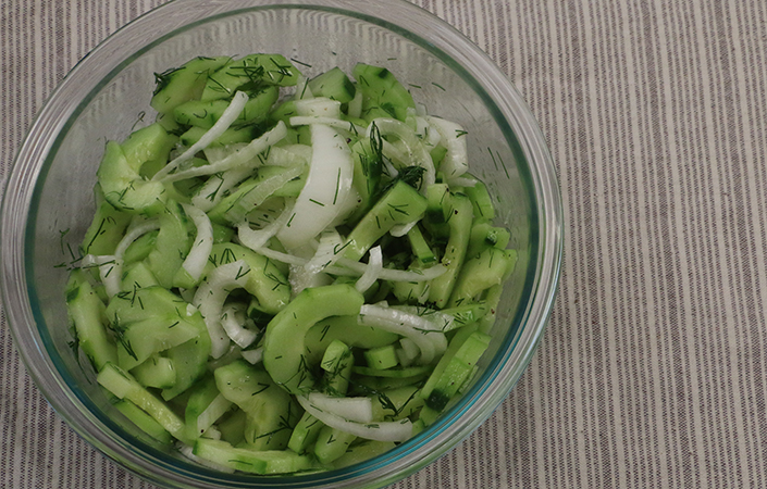 Cucumber Dill Salad by Early Morning Farm