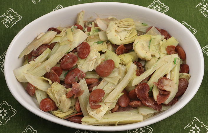 Braised Fennel with Heirloom Lima Beans