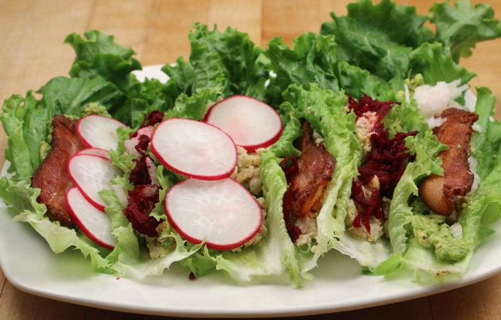 Lettuce Wraps by Early Morning Farm CSA