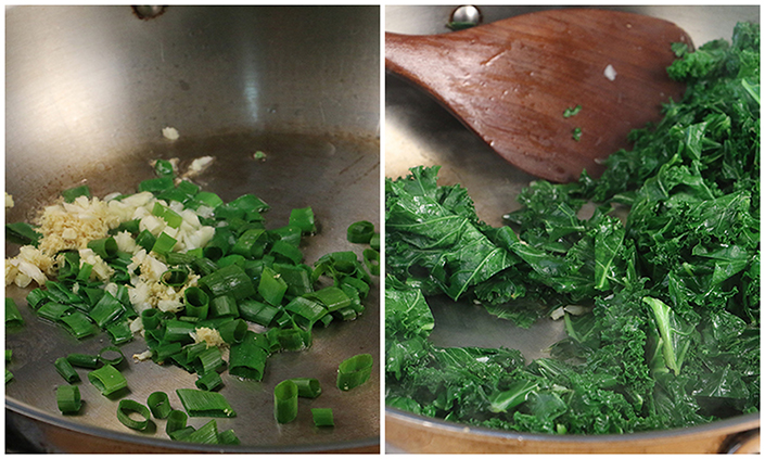 Red Fried Rice with Kale