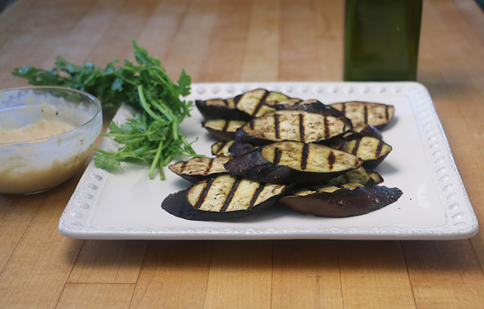 Grilled Eggplant with Miso Dressing