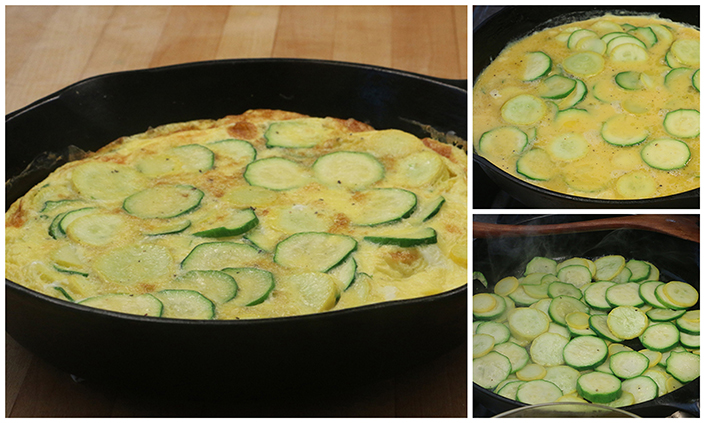 Summer Squash Frittata by Early Morning Farm CSA