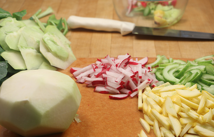 Summer Vegetable Miso Noodle Soup