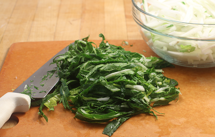 Bok Choy & Radish Slaw