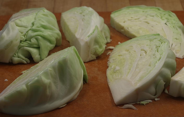 Grilled Cabbage with Caper Vinaigrette