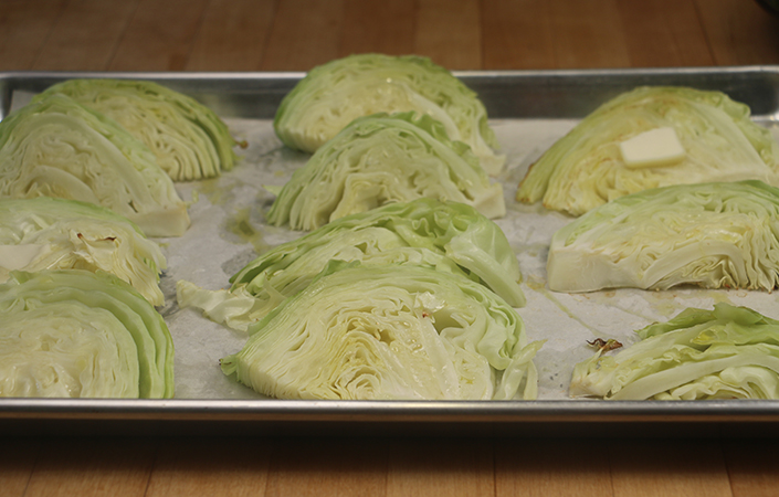 Roasted Cabbage with Lemon