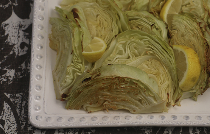 Roasted Cabbage with Lemon