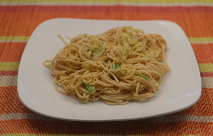 Napa Cabbage Peanut Noodles