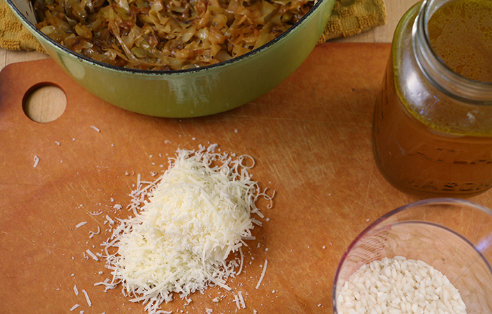 Marcella Hazan's Rice & Cabbage Soup