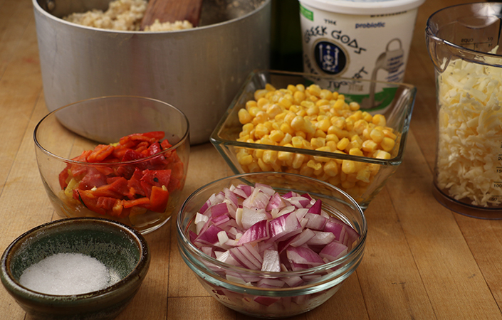Rice, Corn, Pepper Casserole