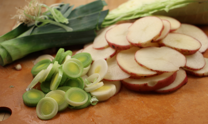 Baked Cabbage with Sausage, Potatoes, & Leeks