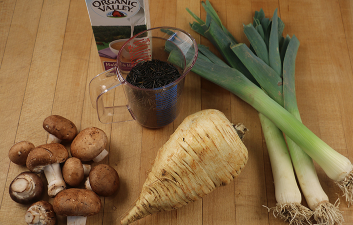 Leek & Wild Rice Soup
