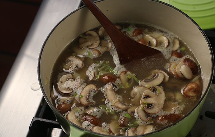 Leek & Wild Rice Soup
