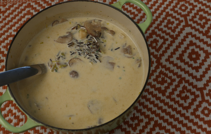 Leek & Wild Rice Soup