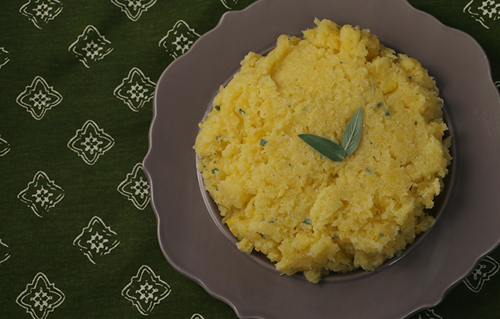 Mashed Rutabaga with Yogurt & Sage
