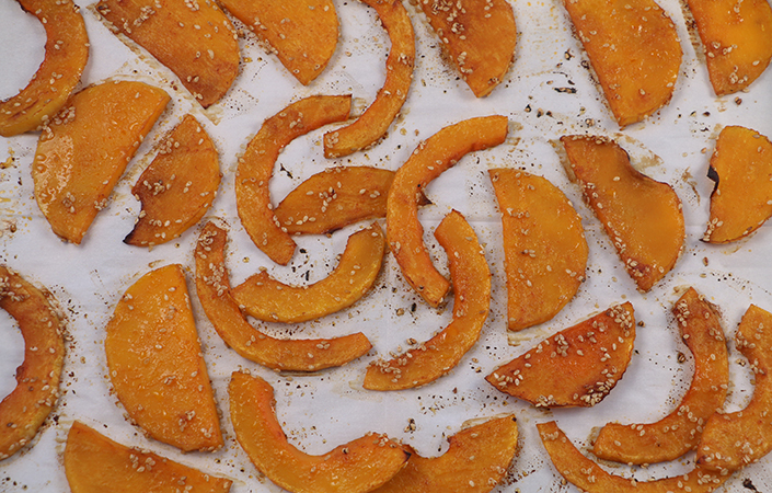 Roasted Butternut Squash with Gochujang