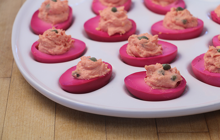 Beet Pickled Deviled Eggs