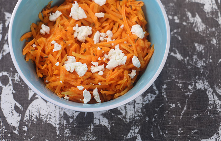 Carrot Slaw with Toasted Cumin Seeds