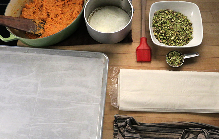 Carrot & Pistachio Baklava