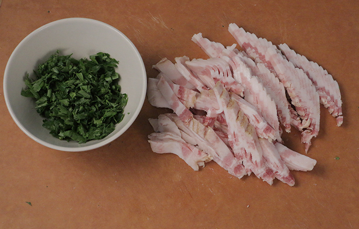 Green Goat Pasta Carbonara