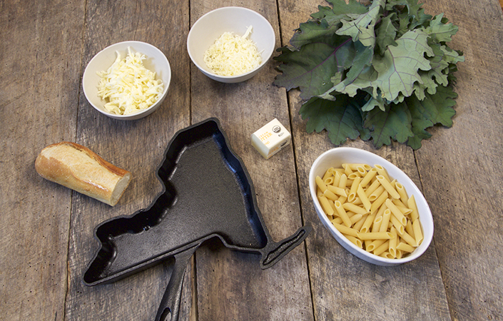 Kale Mac & Cheese for 2