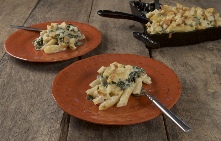 Kale Mac & Cheese for 2