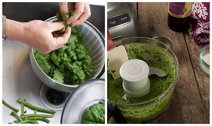 pesto spinach