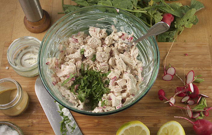Radish Chicken Salad