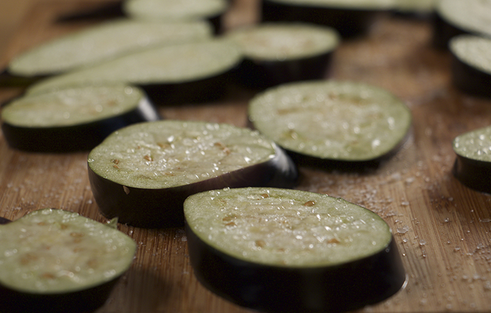 Grilled & Marinated Eggplant