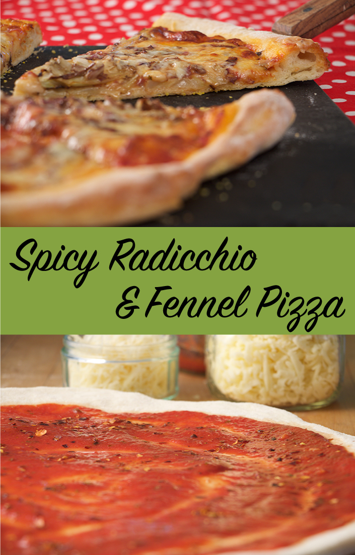 Spicy Radicchio & Fennel Pizza by Early Morning Farm CSA