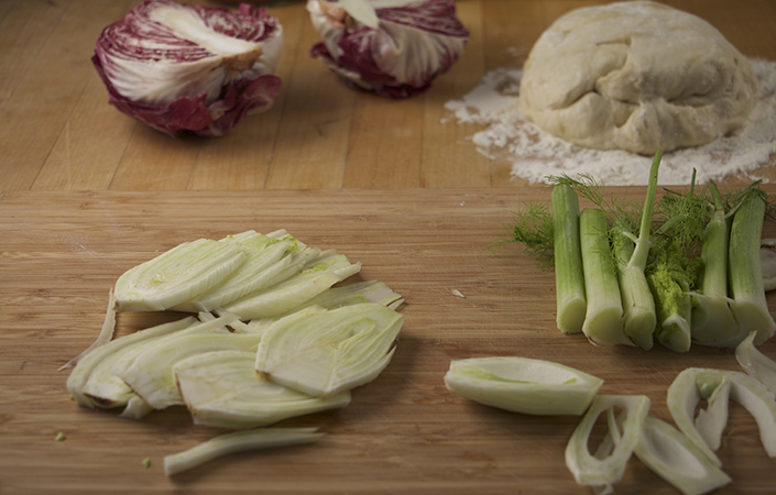 Spicy Radicchio Fennel Pizza