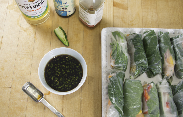 Bok Choy Summer Rolls