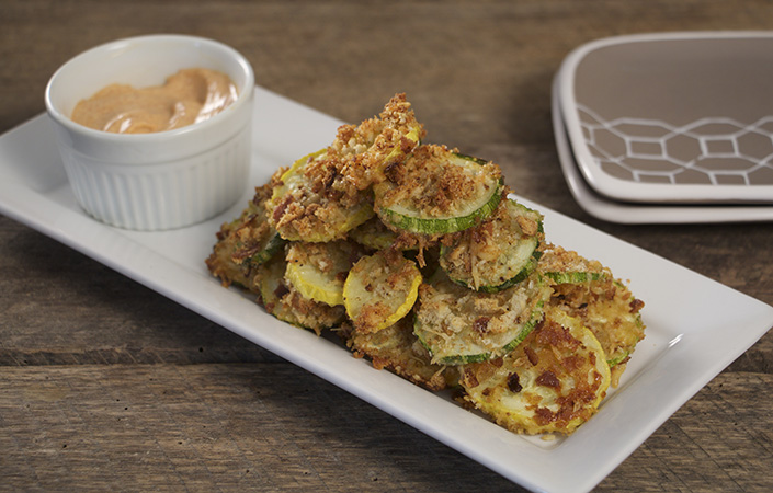 Summer Squash Parmesan Chips