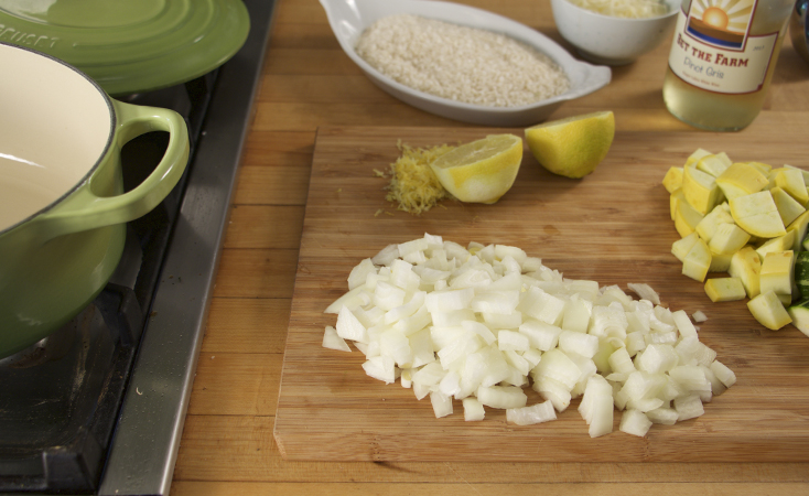 Lemon Risotto with Summer Squash