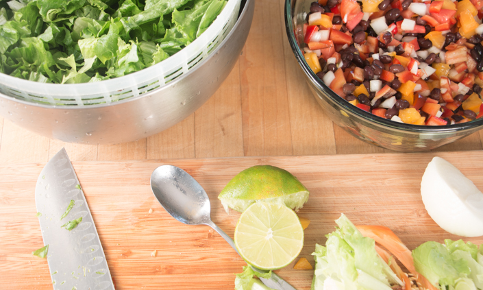 Black bean Salad with Chipotle Vinaigrette-2