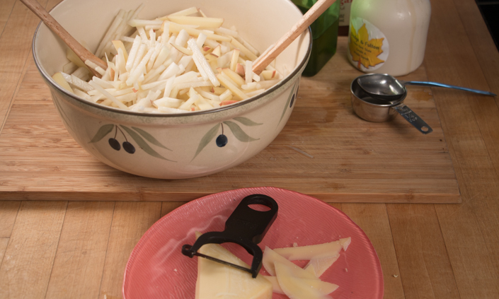 Kohlrabi Apple Slaw with Maple Vinaigrette-4
