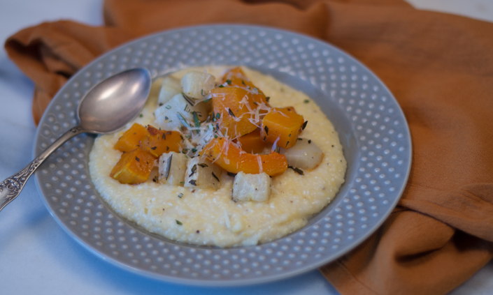 Rosemary Roasted Vegetables & Creamy Polenta