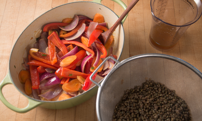Sweet & Sour Lentils