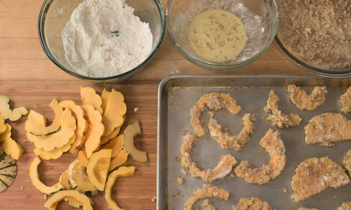 Winter Squash Chips with Rosemary Aioli