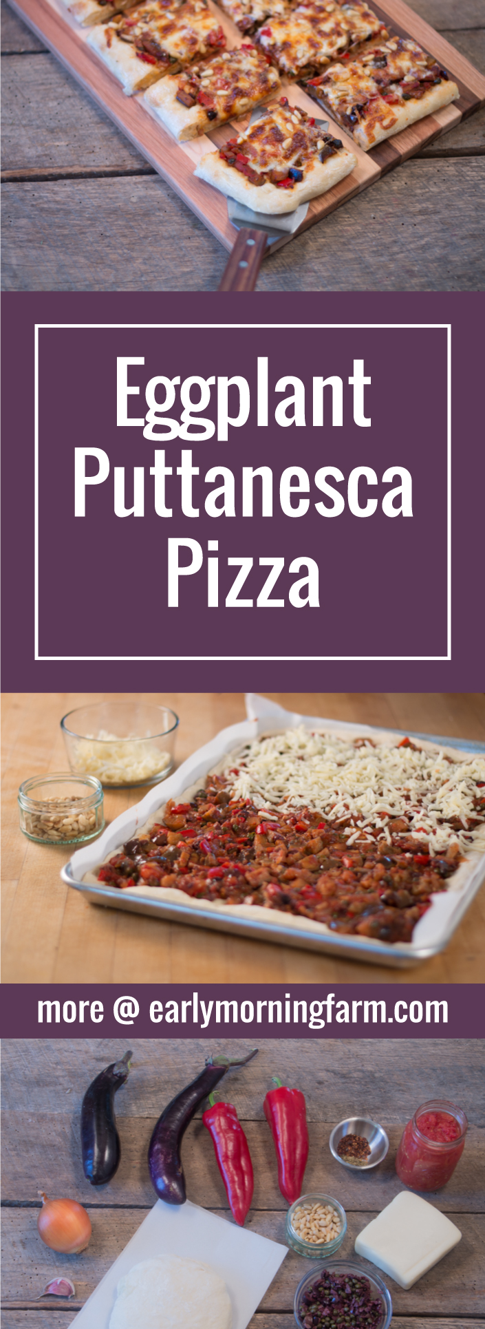 A thick, satisfying pizza with an eggplant puttanesca sauce.